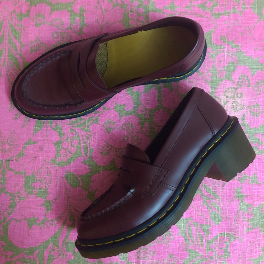 DOC MARTENS HEELED LOAFERS